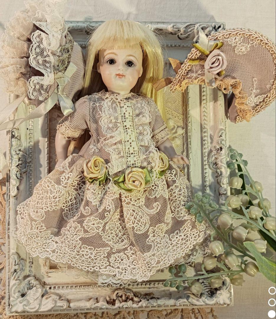 Handmade　ビスクドール　アウトフィット　ミニョネット　約18cm前後用