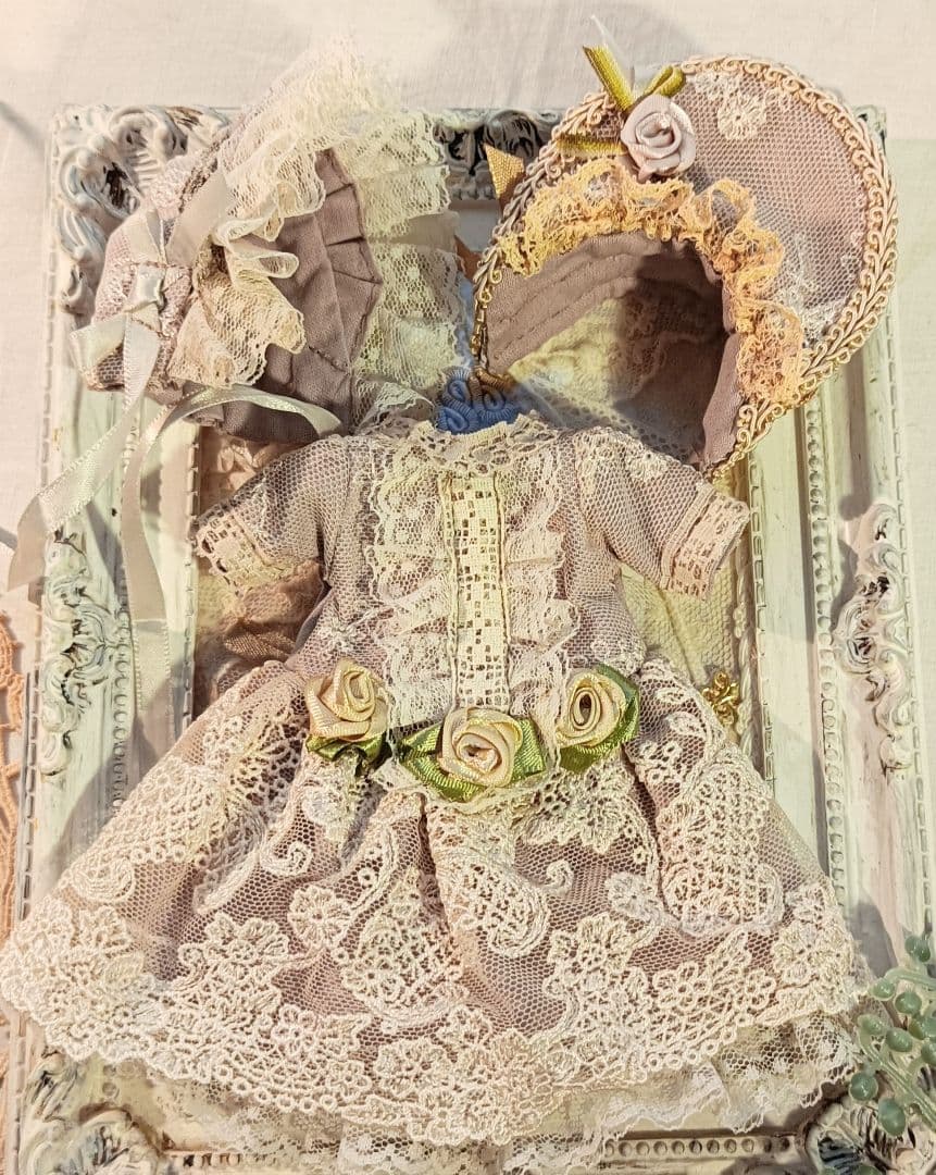 Handmade　ビスクドール　アウトフィット　ミニョネット　約18cm前後用