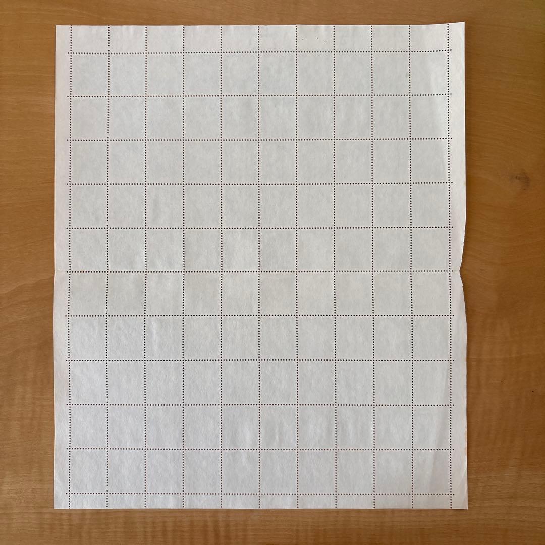 【使用済切手】普通切手　きく菊15円　100枚シート　昭和41年　1966年