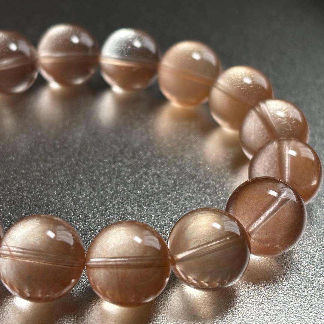 極上 ピンクルチルクォーツ ブレスレット