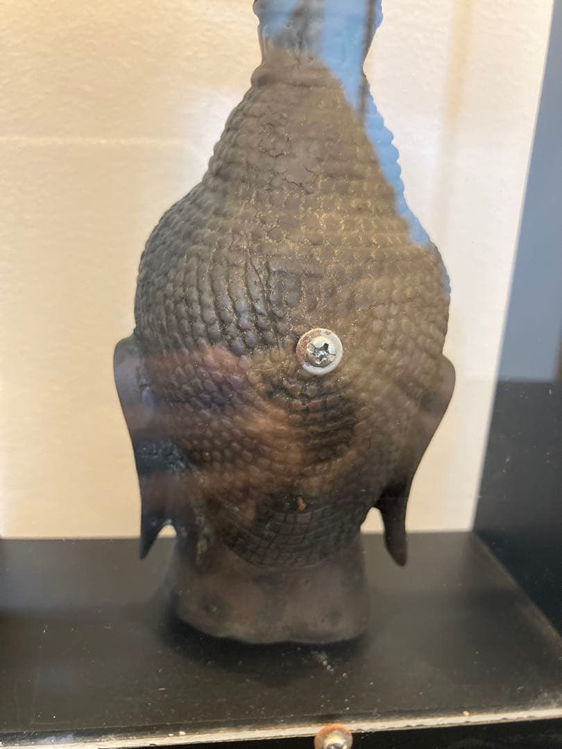 スタイリッシュな仏頭像 フレーム付き2点