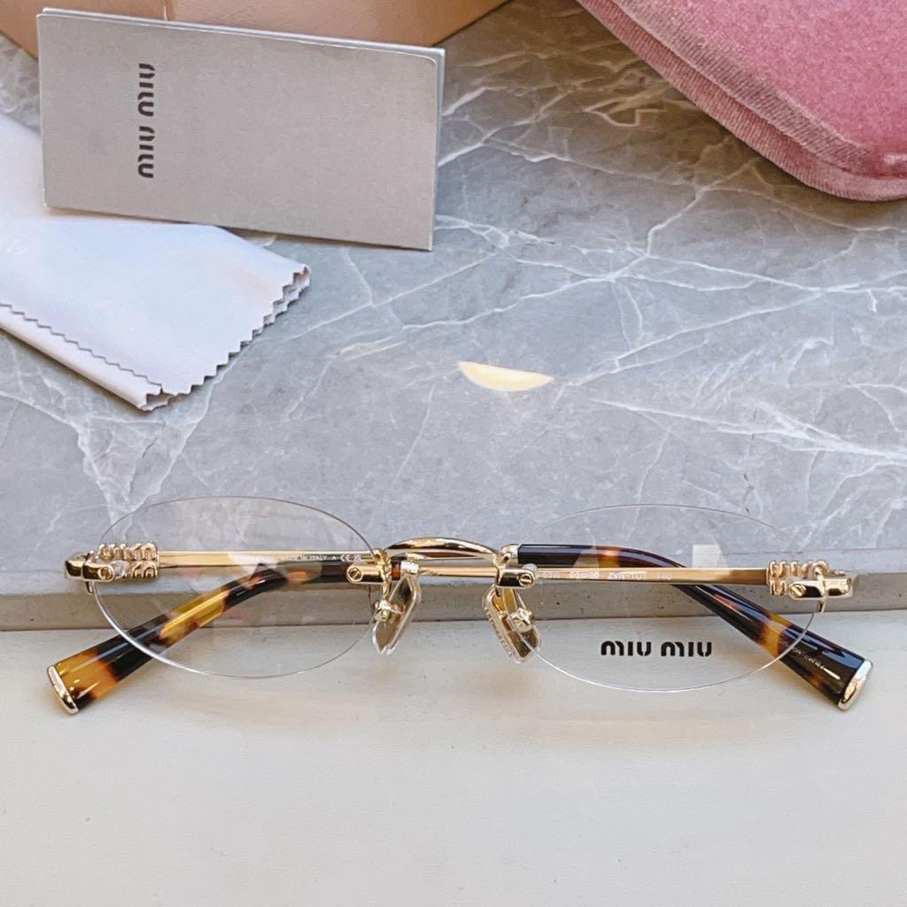 miumiu アイウェア リムレスメガネ