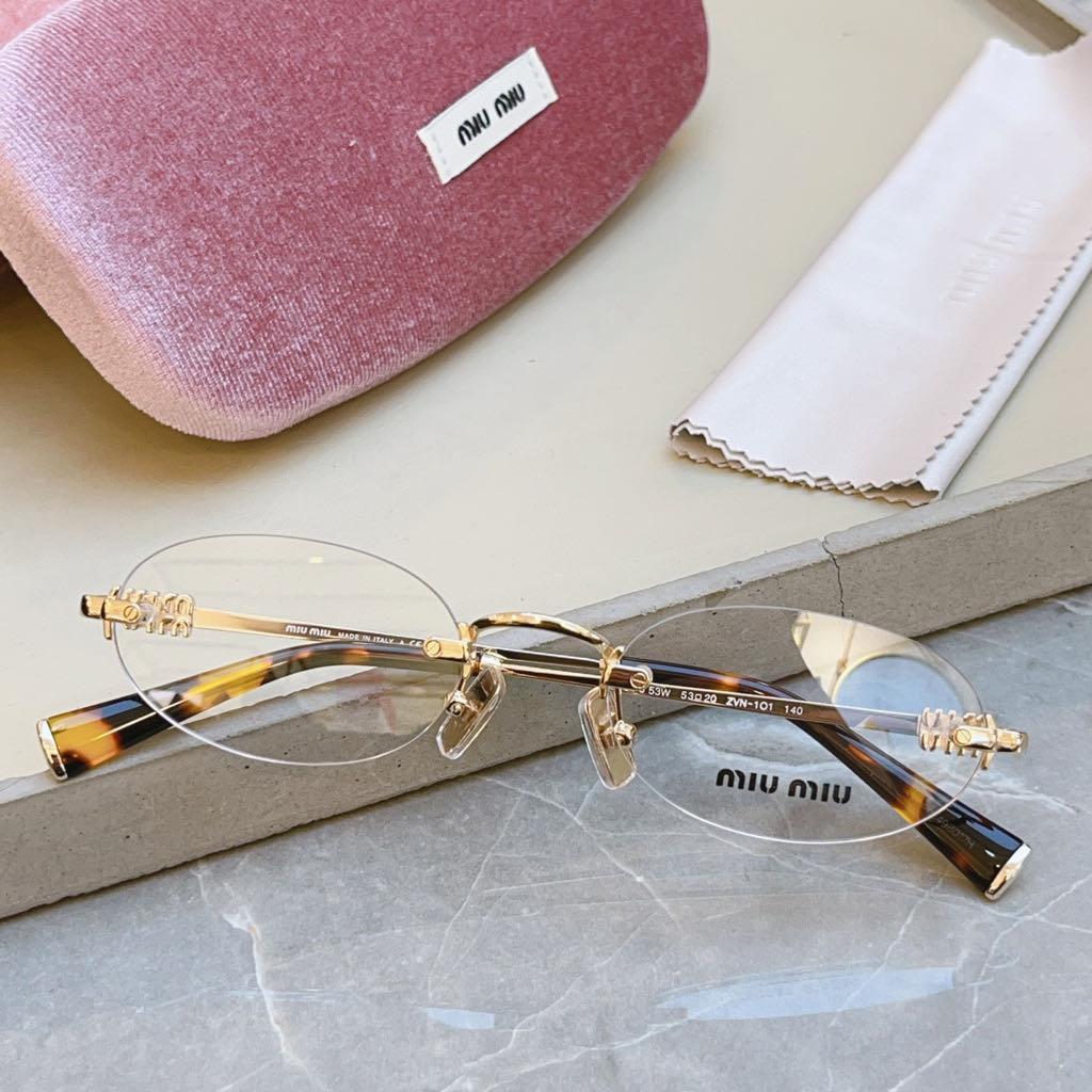 miumiu アイウェア リムレスメガネ