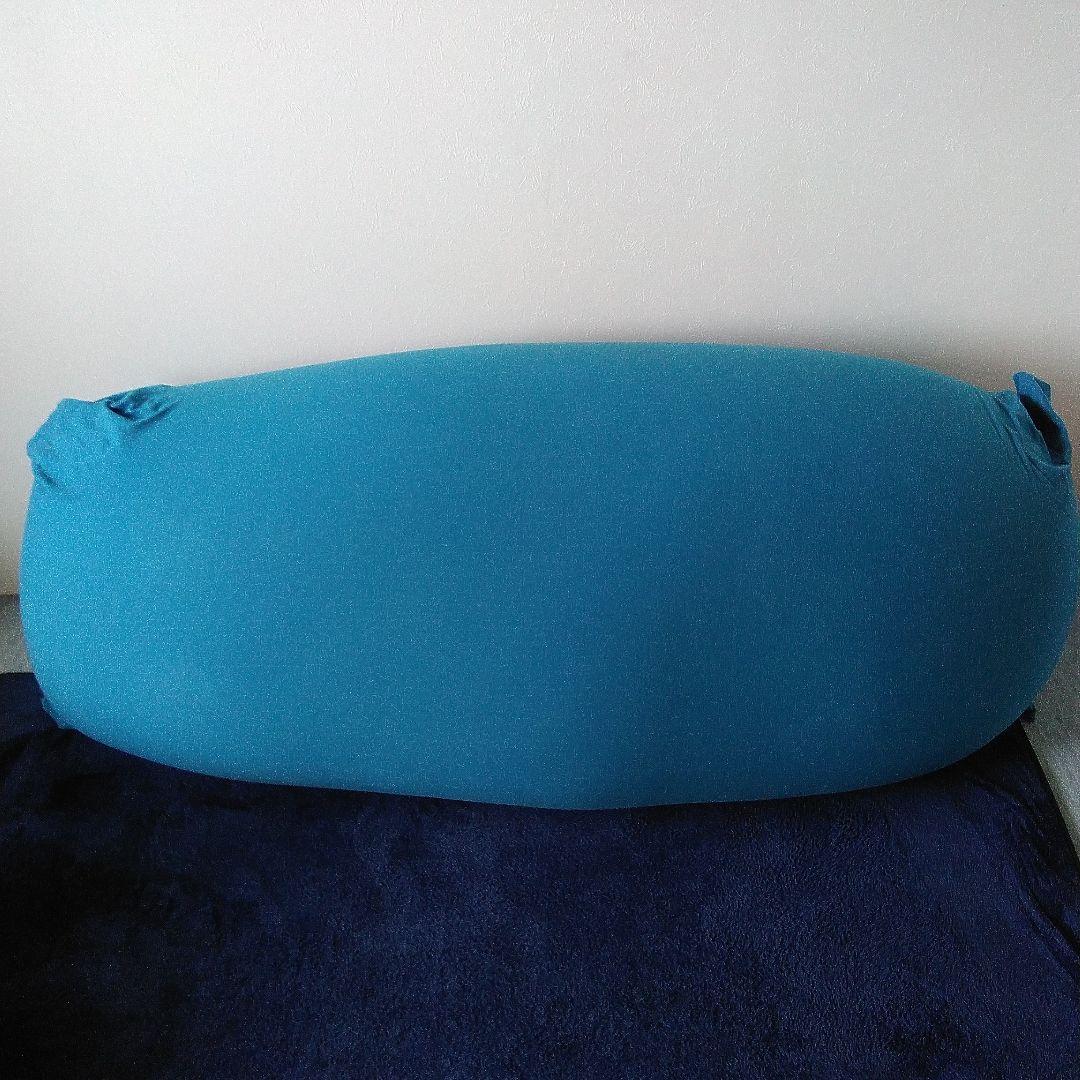 にわ　yogibo ビーズクッション Max カバー付(アクアブルー)