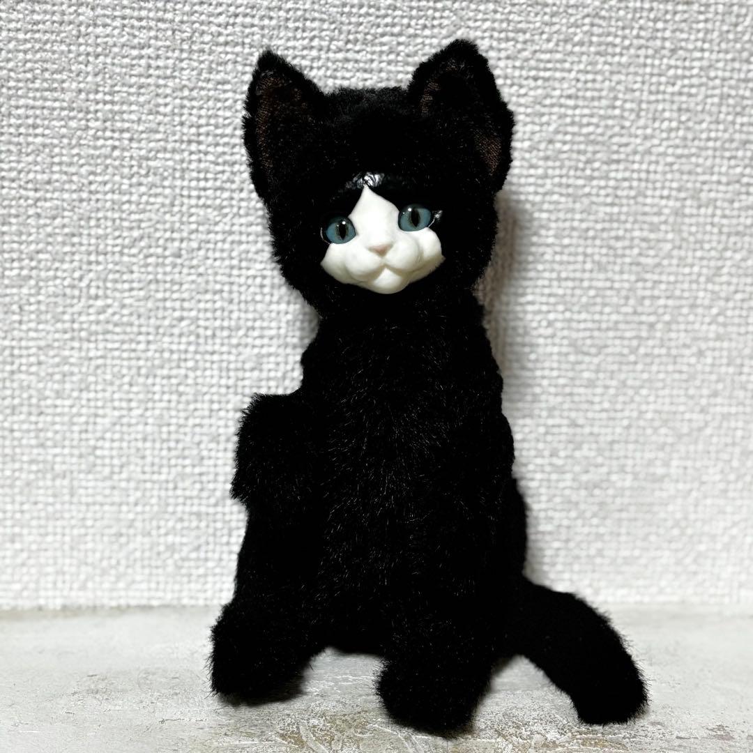 作家様　ハチワレ　アートドール　黒白　猫　テディベア　アンティーク　ブライス