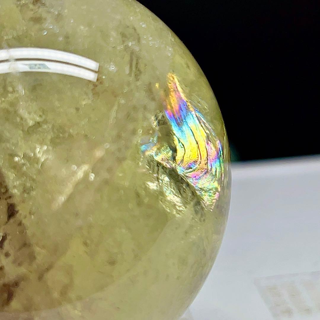 シトリン　丸玉　スフィア　黄水晶　天然石　パワーストーン　【超美品】 6