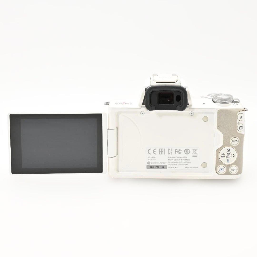 【美品】 Canon EOS Kiss M レンズキット ホワイト