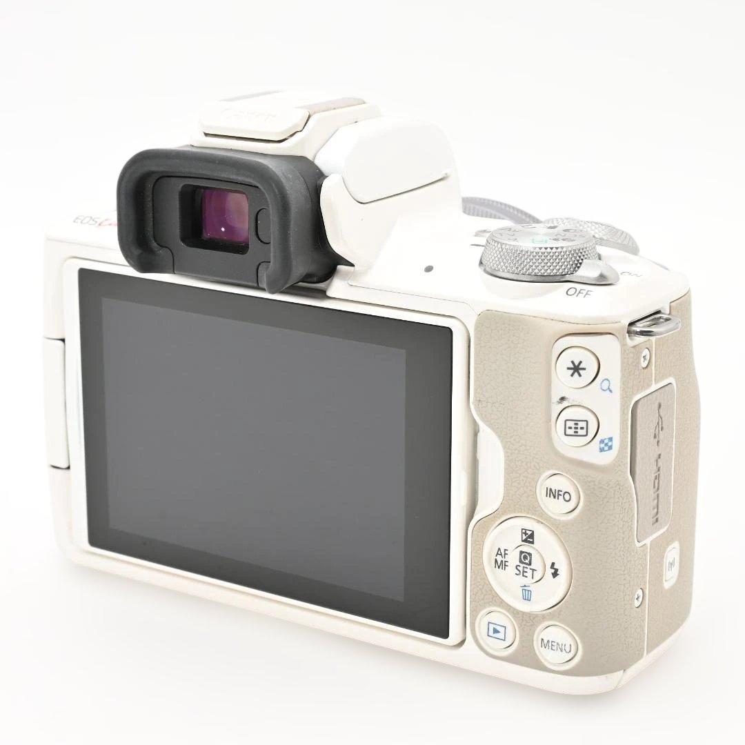 【美品】 Canon EOS Kiss M レンズキット ホワイト