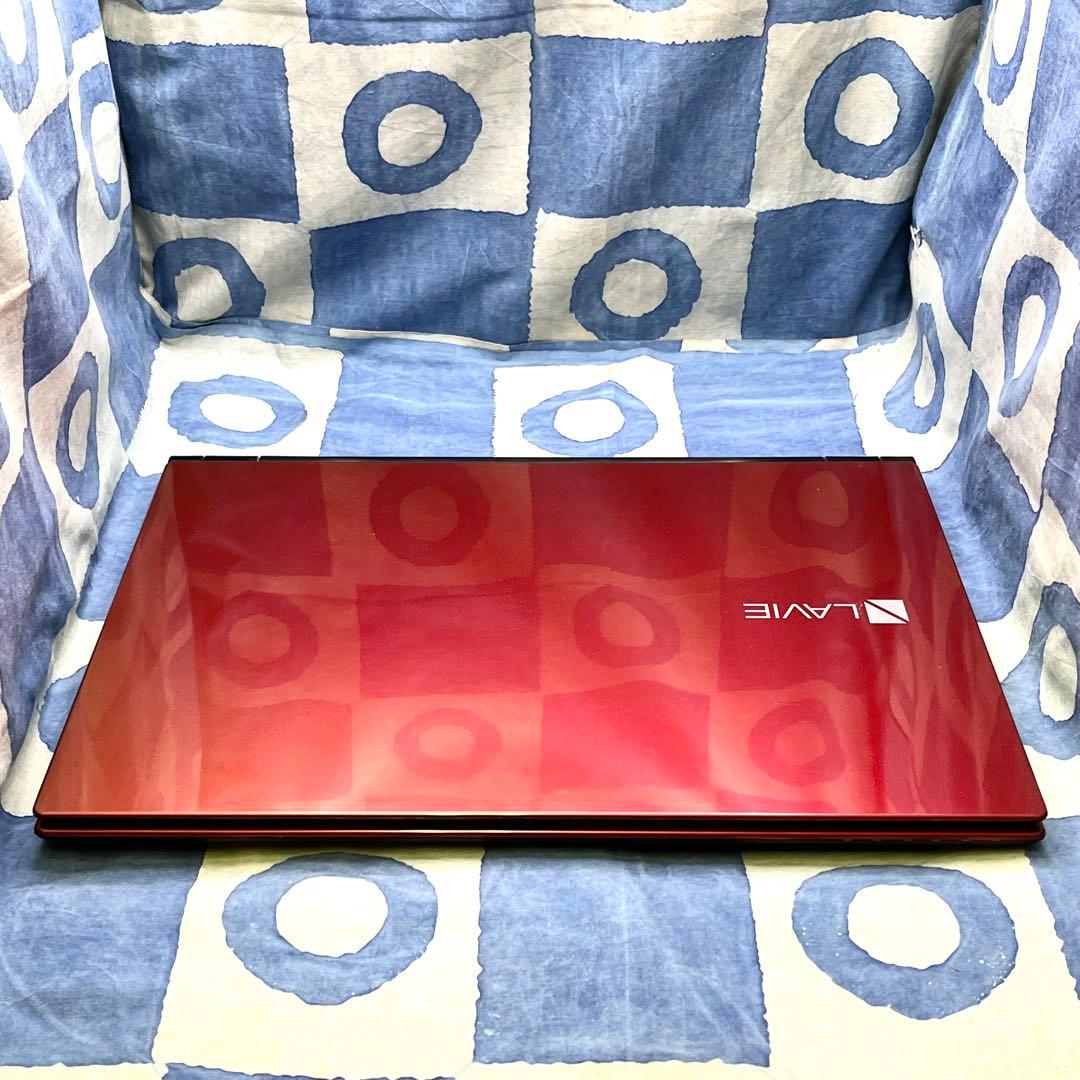 大容量HDD 1TB☆大人気赤ノートパソコン♪カメラ&ブルーレイ搭載♡Win11