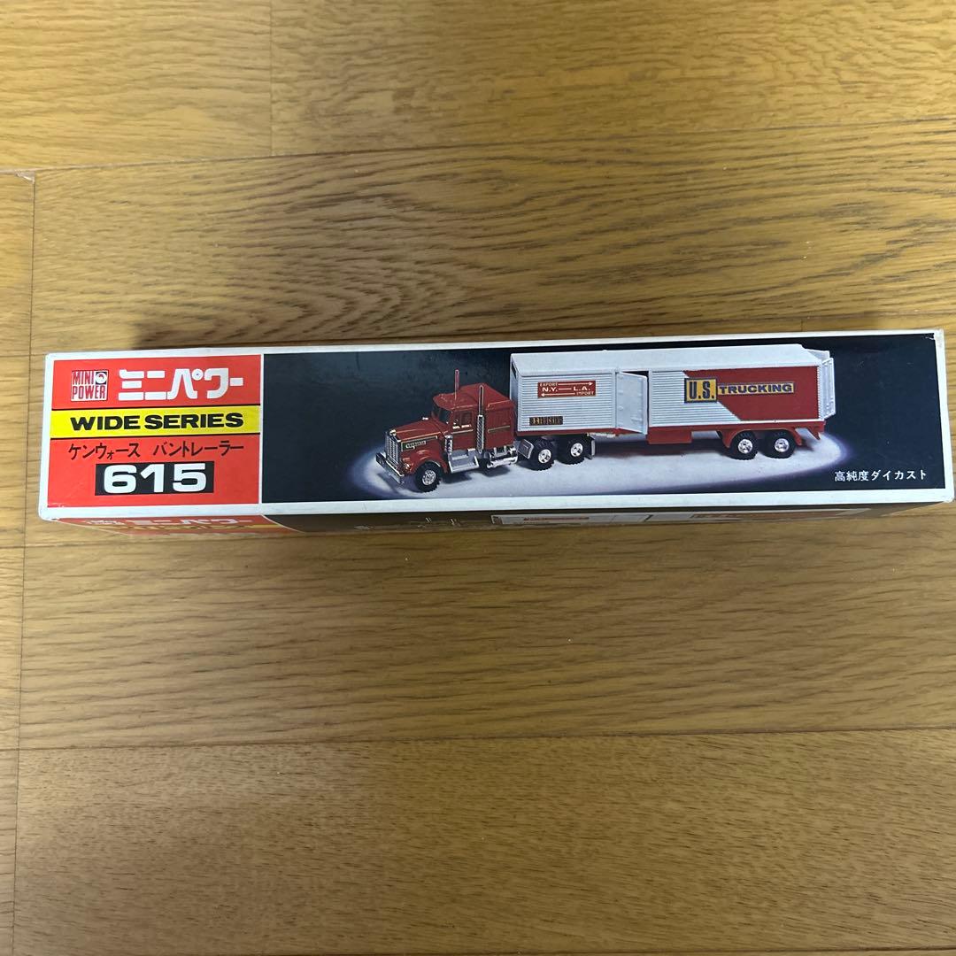 シンセイ ミニパワー ダイキャスト ケンウォース バントレーラー 緑