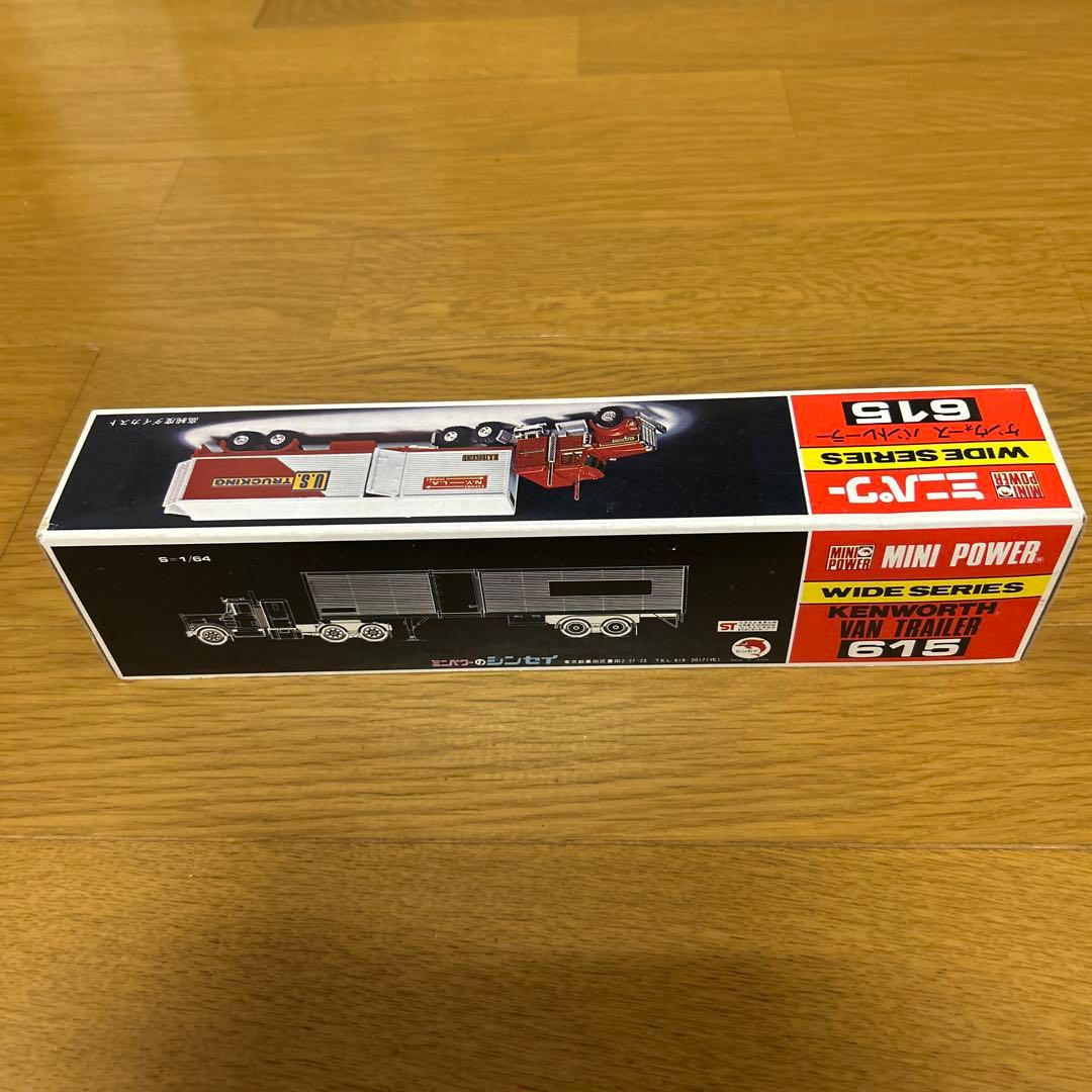 シンセイ ミニパワー ダイキャスト ケンウォース バントレーラー 緑