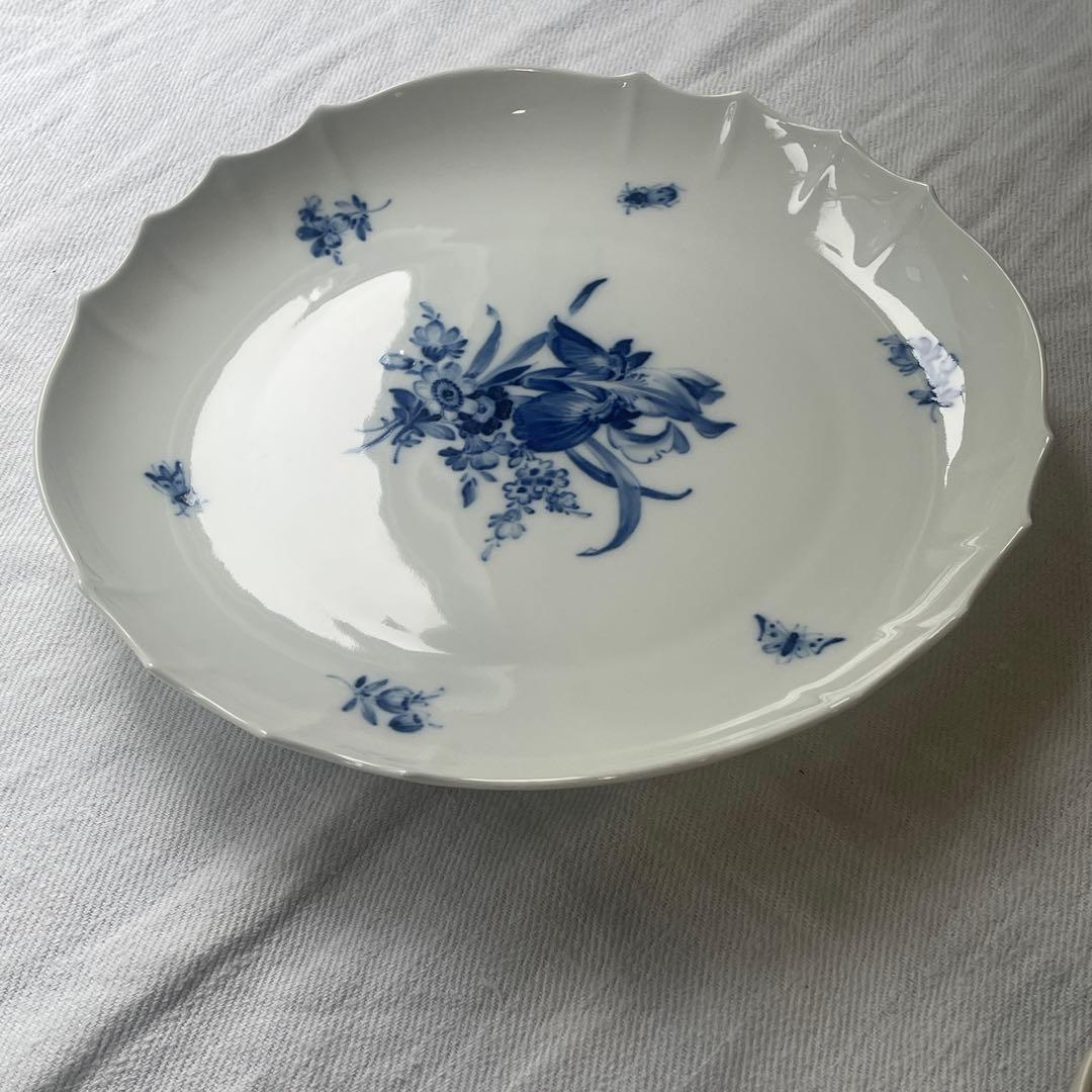 マイセン　青い花　Meissen 大皿　ブルーフラワー　28cm