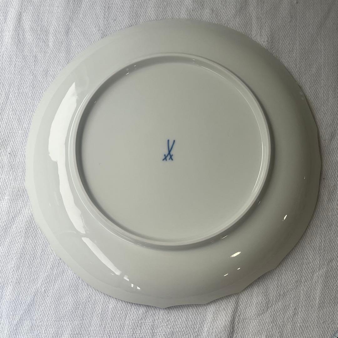 マイセン　青い花　Meissen 大皿　ブルーフラワー　28cm