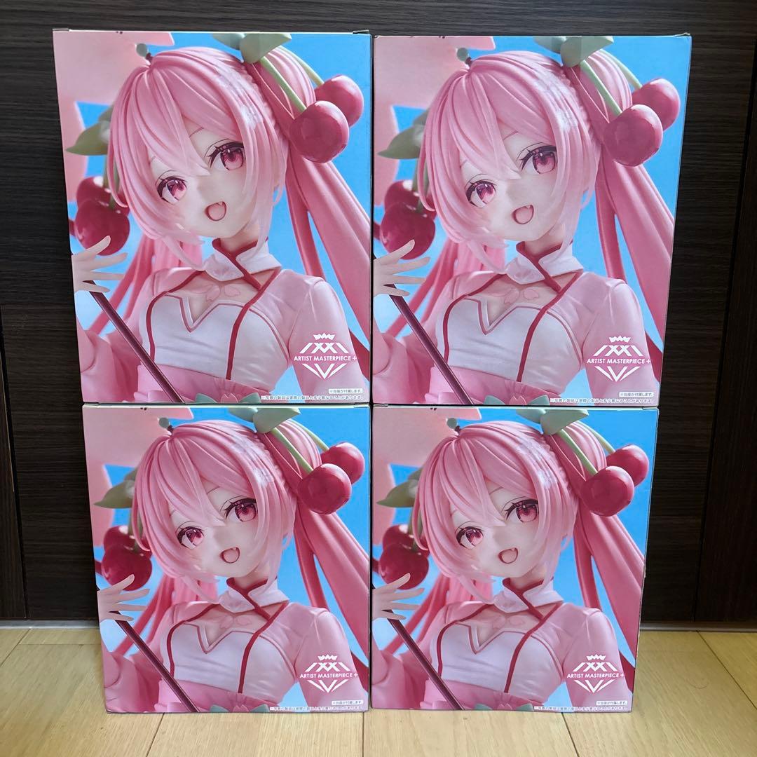 【新品未開封】桜ミク AMPフィギュア 桜ドレスver. 4体セット