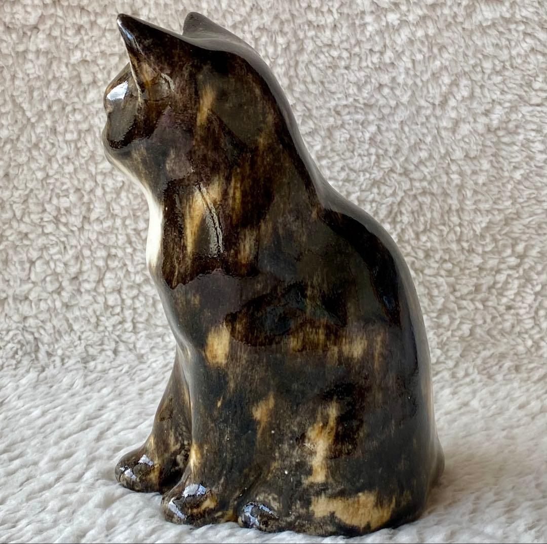 ウィンスタンレイキャット　ケンジントンキャット　三毛サビ仔猫　サイズ2　貫入無し