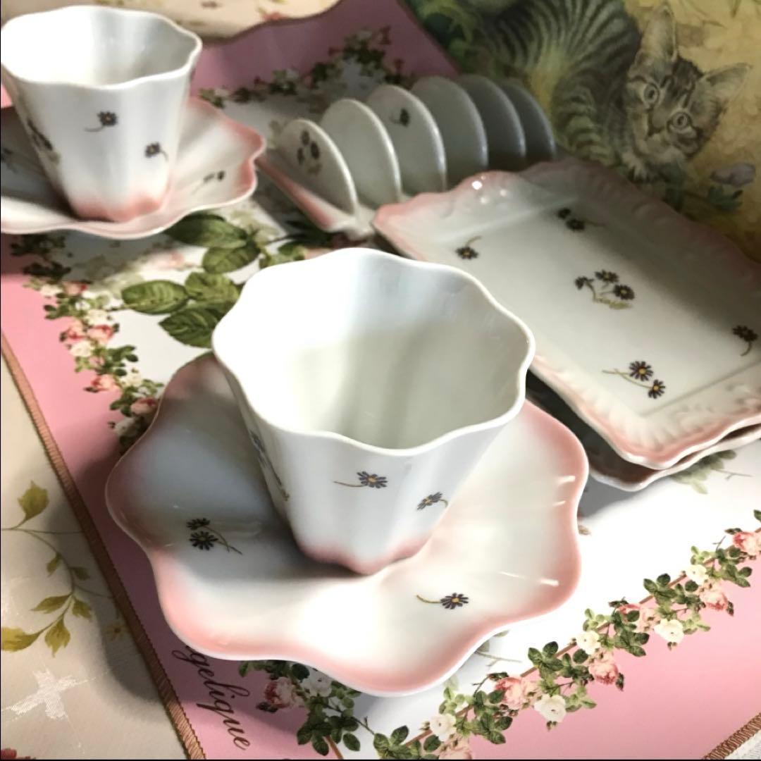 希少　Manyマニー⭐️デイジー　フラワーアフタヌーンティー8点セット　新品近美品