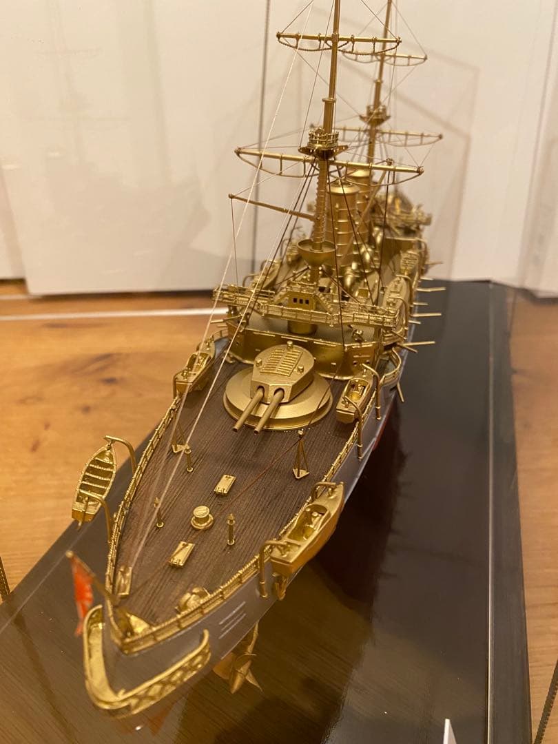軍艦三笠　金属模型　完成品　1/300