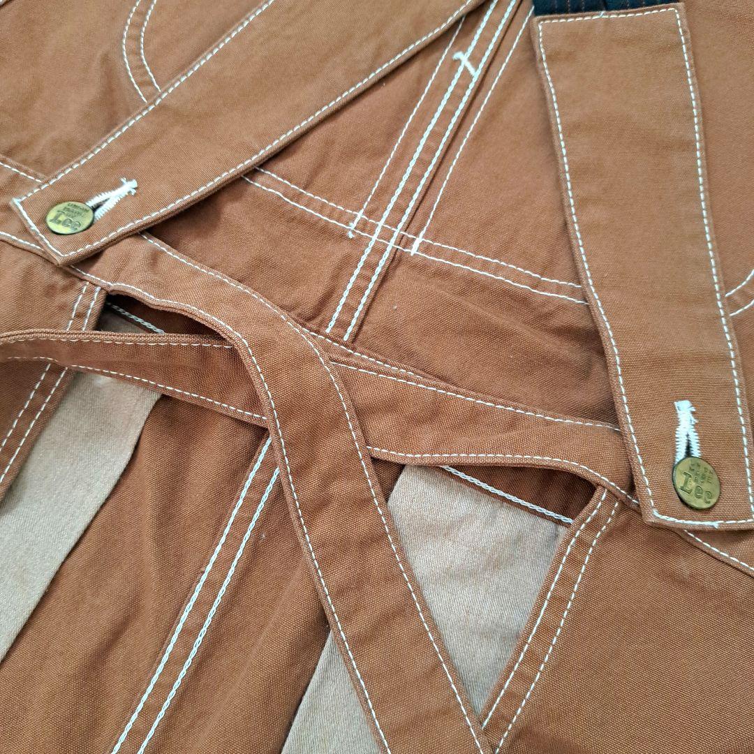 Lee オーバーオールエプロン L ワークエプロン ブラウン キャメル