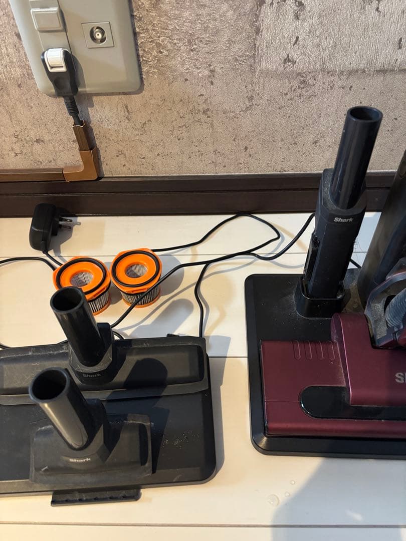 スティッククリーナー本体 パープル 充電スタンド付き