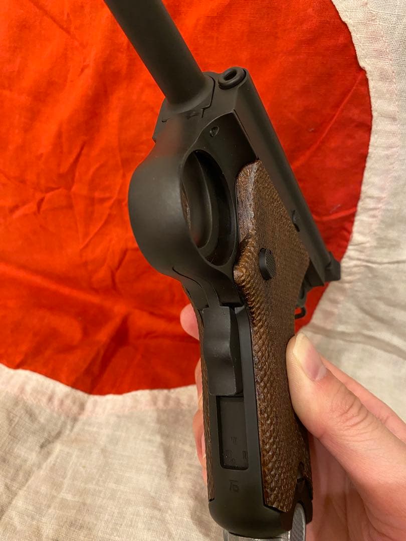 南部式自動拳銃 大型乙 パパ南部 モデルガン フルセット HW 木グリ 月島軍曹