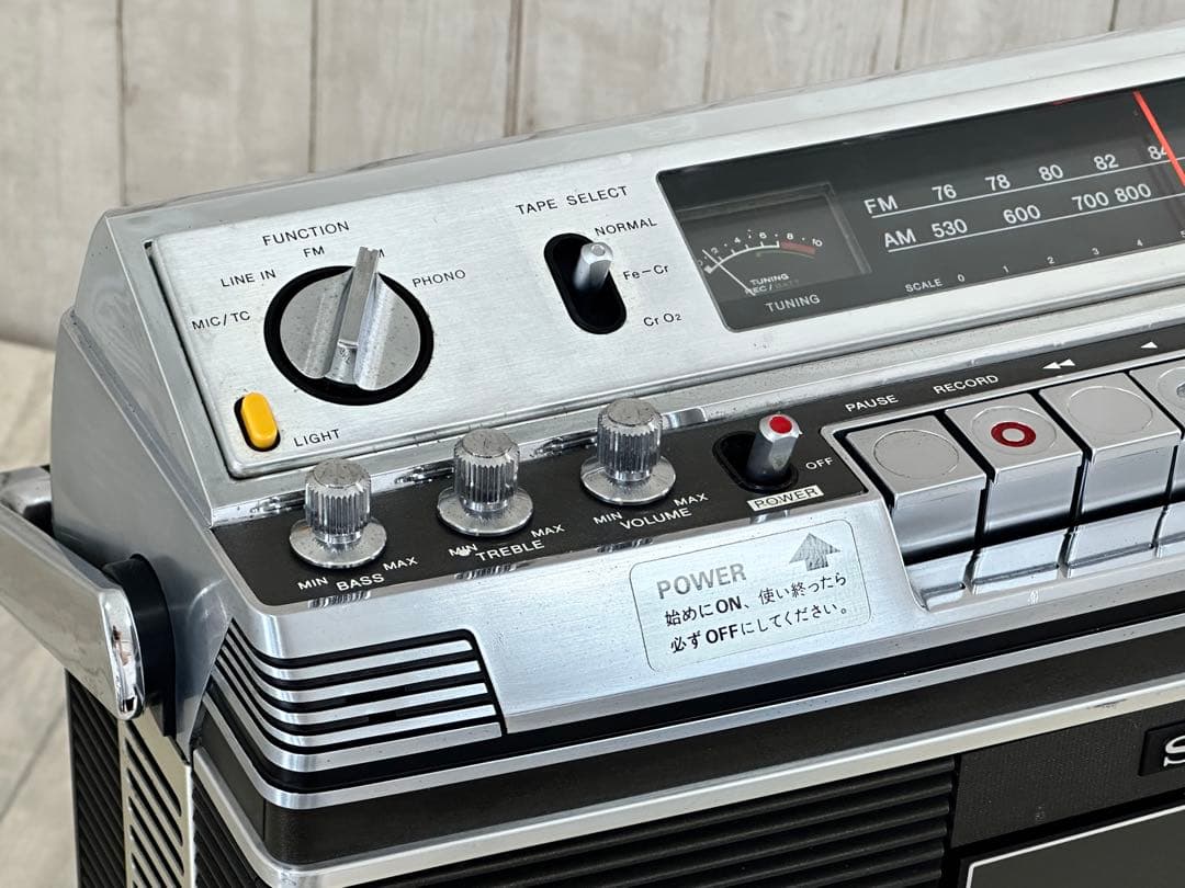 【動作品】 SONY ラジカセCF-3800 昭和レトロ最高級ラジオカセット