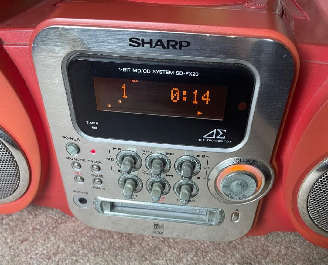 SHARP MD CD SD-FX20-D プレーヤー シャープ ラジオ デッキ