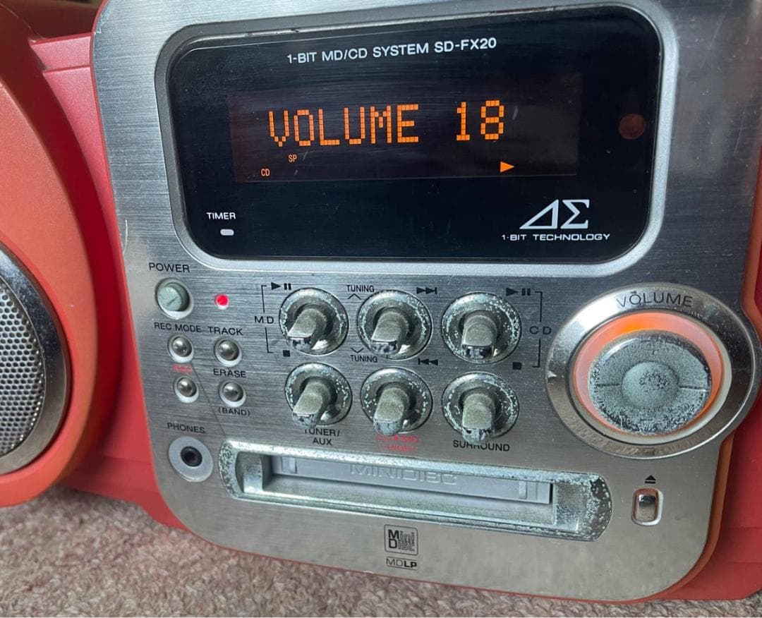 SHARP MD CD SD-FX20-D プレーヤー シャープ ラジオ デッキ