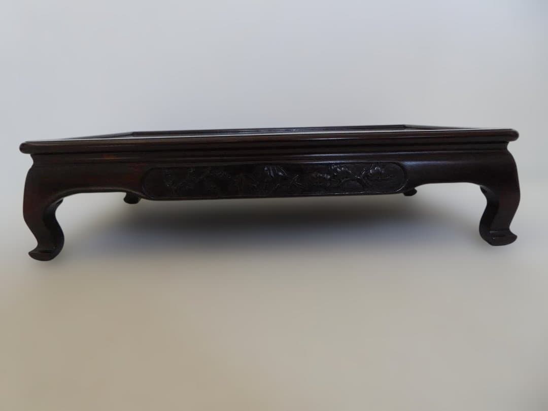 木製『高脚 花台』飾り台/置台/60×36×15/松 竹 梅 彫り/アイテム