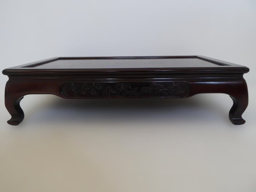 木製『高脚 花台』飾り台/置台/60×36×15/松 竹 梅 彫り/アイテム