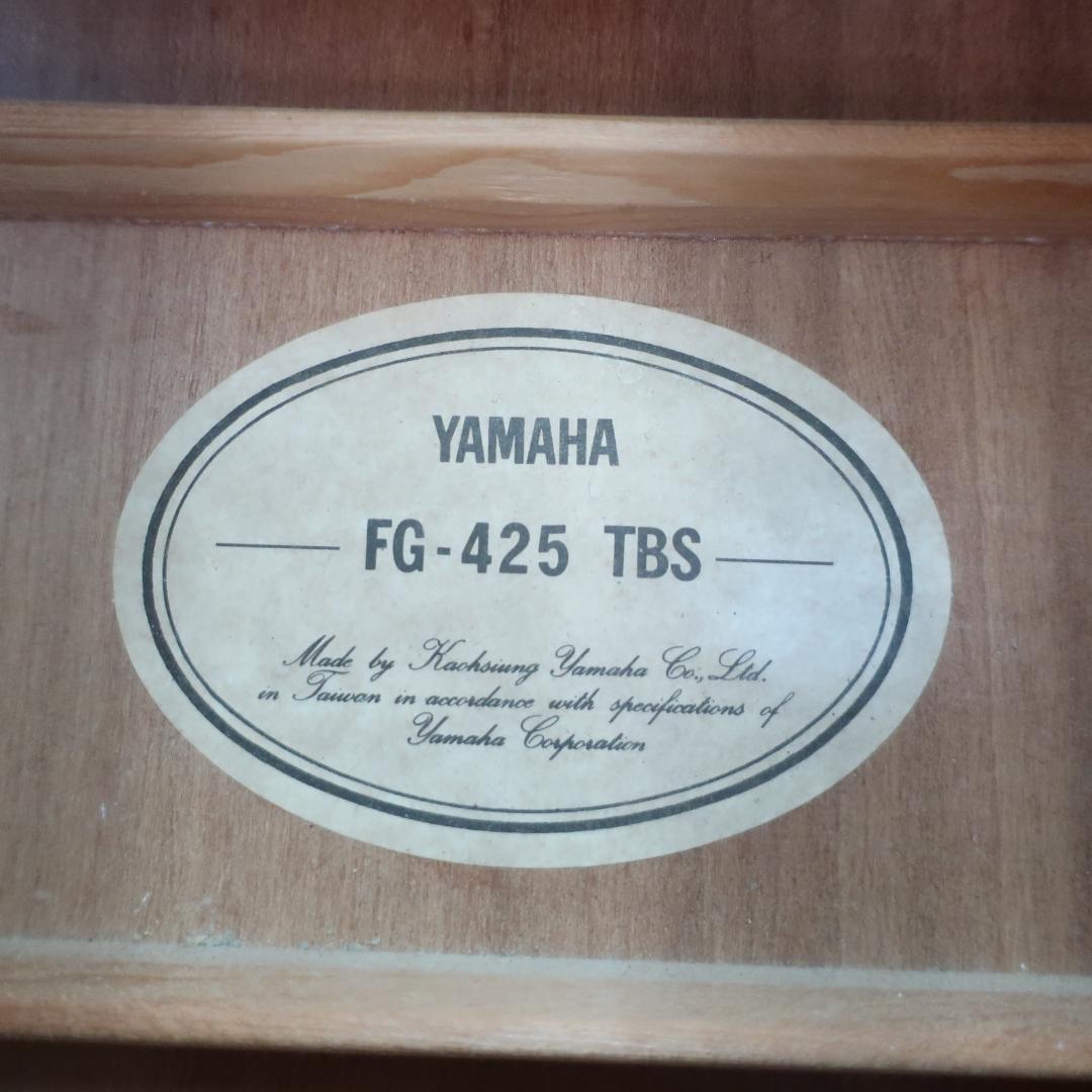 YAMAHA FG-425 TBS アコースティックギター ヤマハケース付き