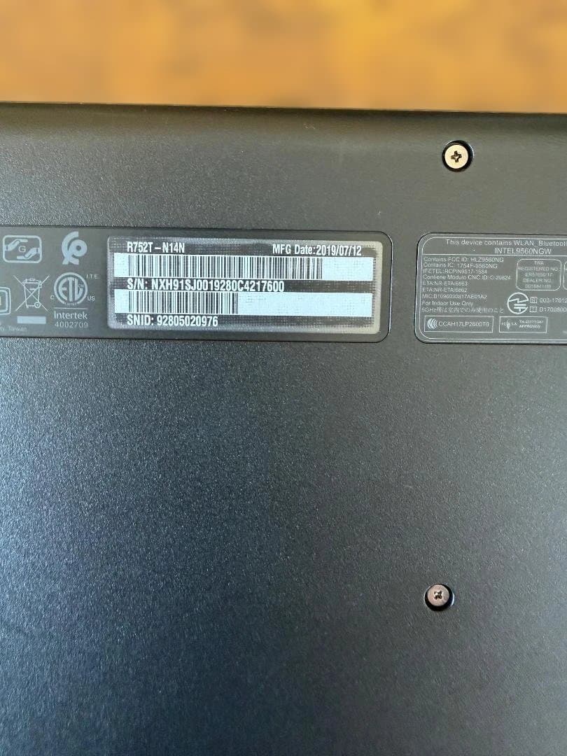 Acer Chromebook Spin 511 R752T-N14N美品