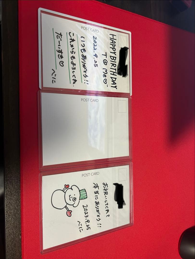 八雲べに 直筆サイン入りポストカード 3枚セット