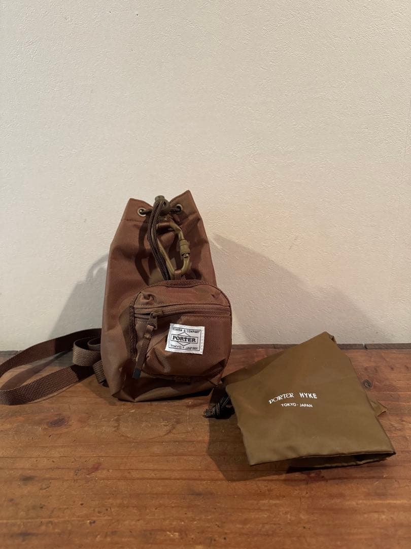 ポーター&ハイクコラボボンサックミニ　ブラウン