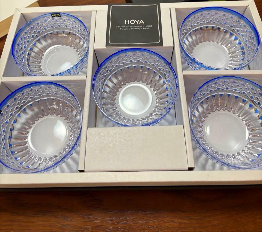 HOYA クリスタル　切子　小鉢