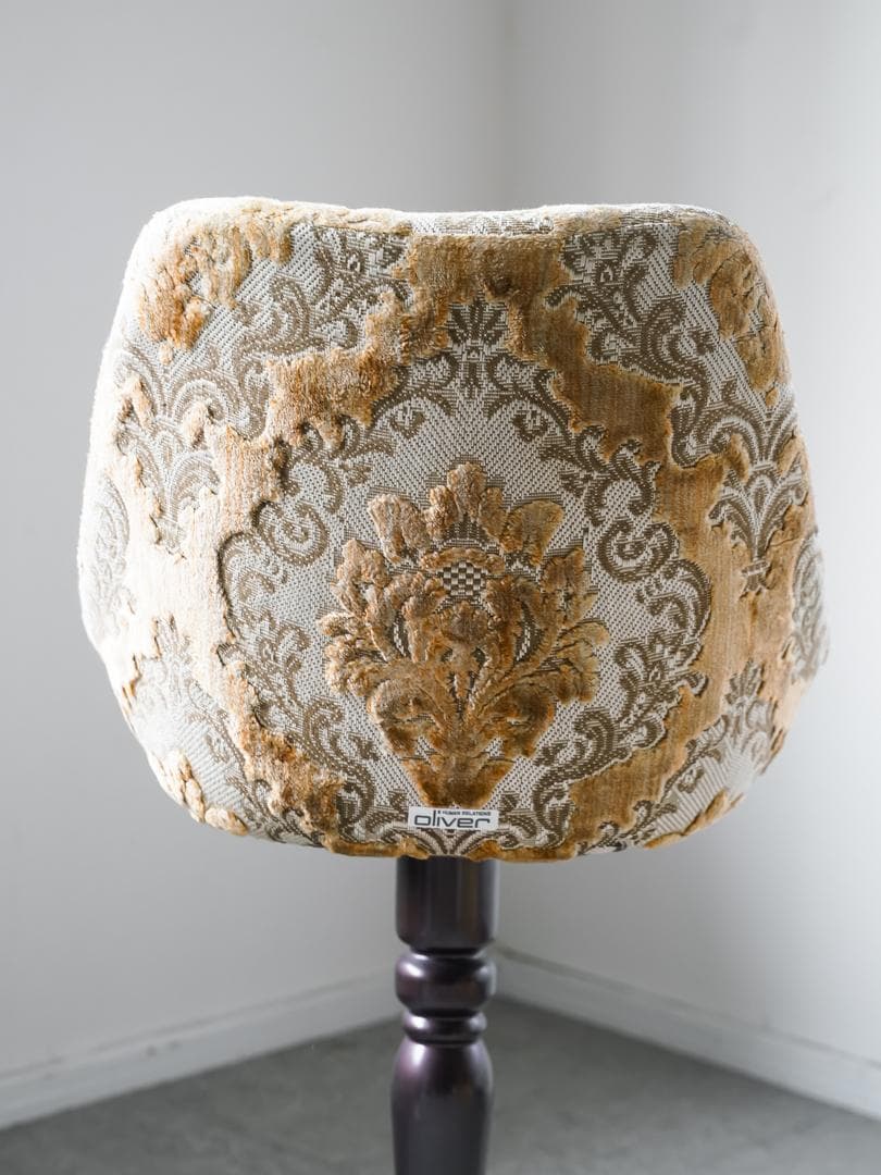 ヴィンテージ \"Oliver\" カフェチェア ダマスク ミッドセンチュリー