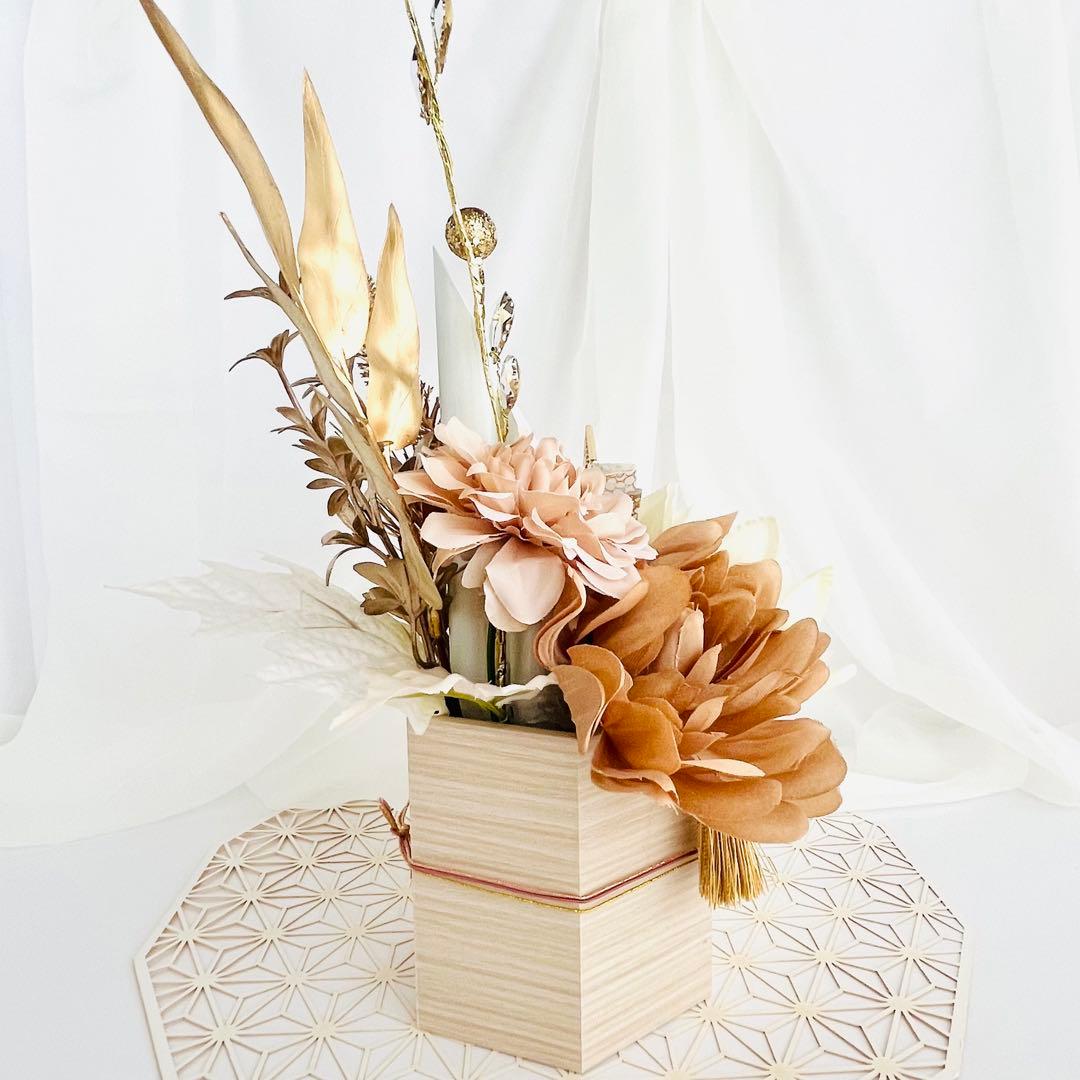 お正月飾り 門松 白 ゴールド モダン門松 ハンドメイド 大 216