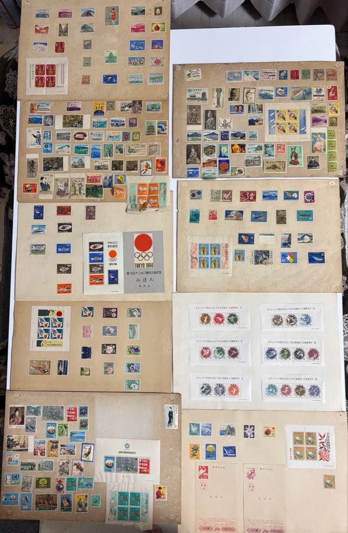 郵便切手類見本帳 切手みほん 昭和33年　レトロ　コレクション　レア　ハガキ