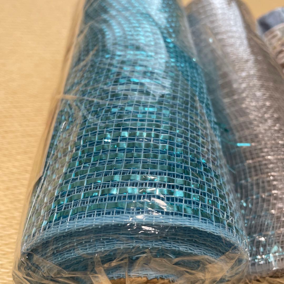 大きい　メッシュリボン　ロール　まとめ売り