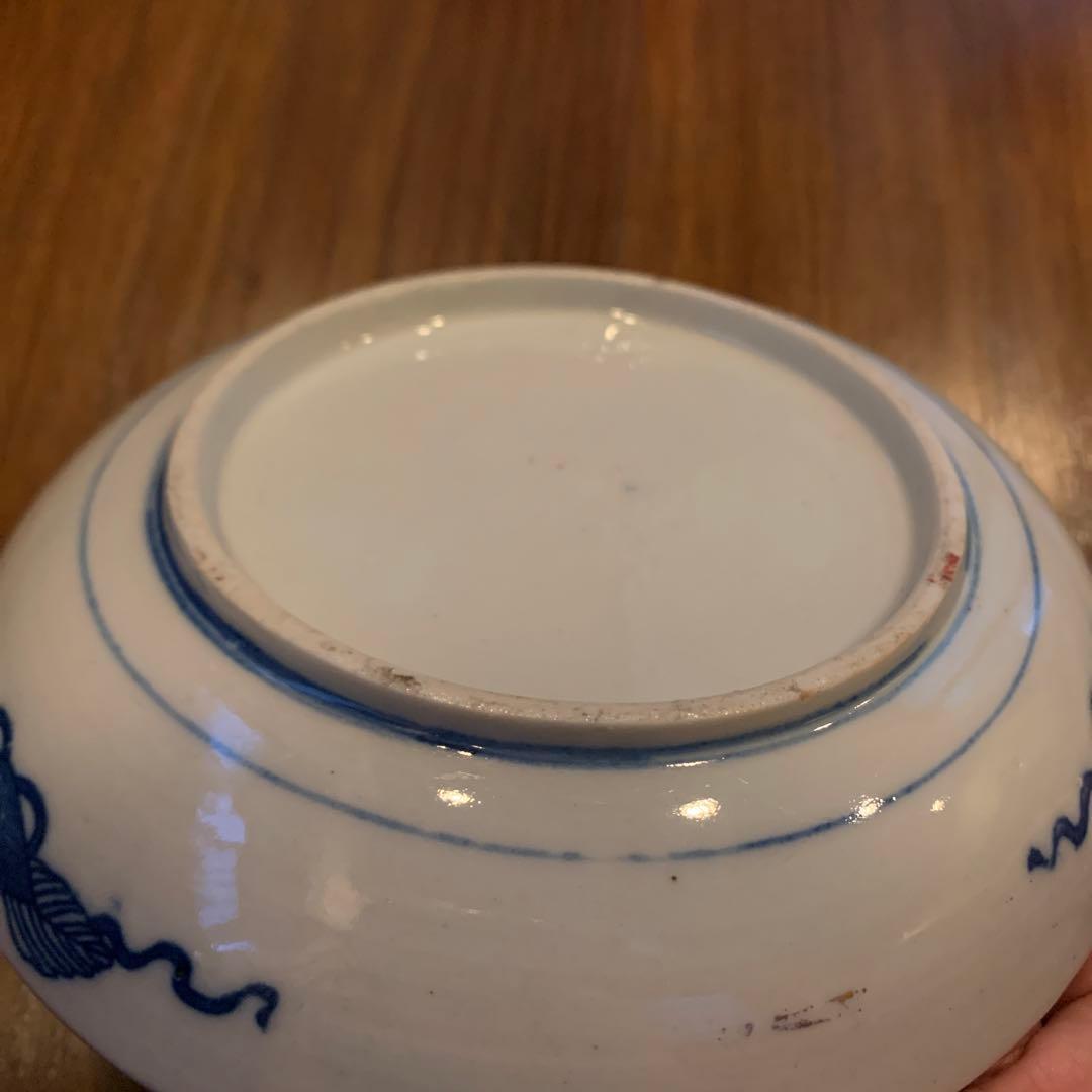 古伊万里金彩赤絵皿　江戸幕末　2枚　アンティーク皿