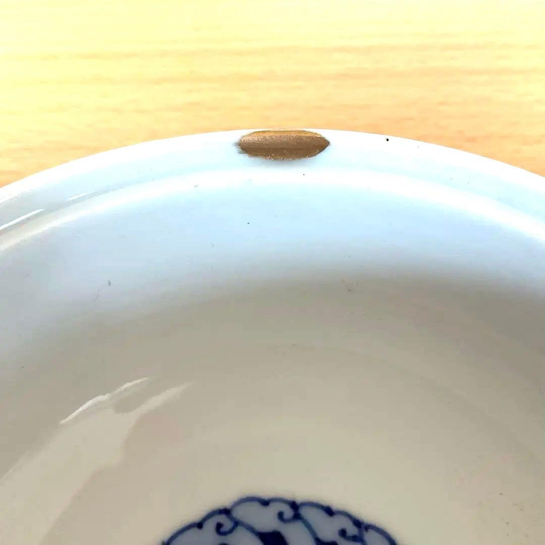 【金継ぎ】九谷焼 赤絵龍紋 蓋つき煮物椀 明治時代物