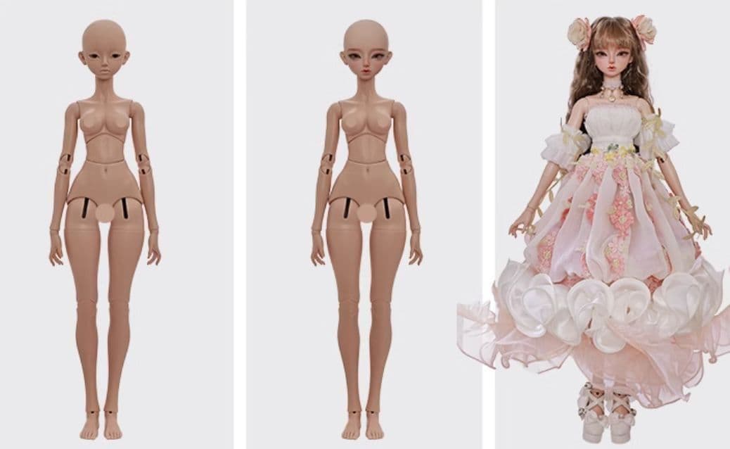 AX926 BJD 1/4 ドール本体 Lilia 球体関節人形 ハンドメイド