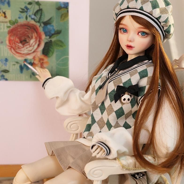 BJD 1/3ドール フルセット 本体 56cm 球体関節人形 眼球 服 化粧済