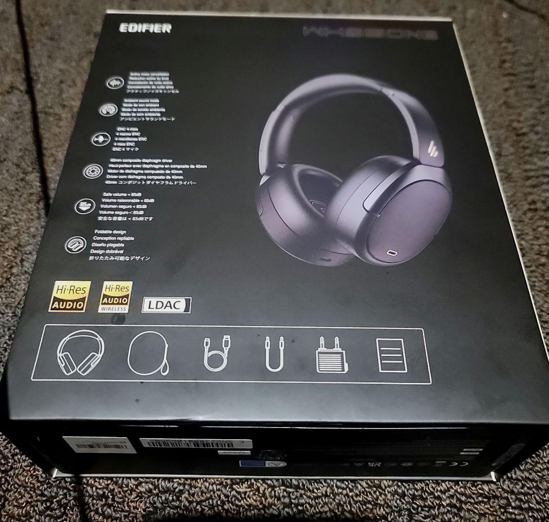 Edifier WH950NB ワイヤレスヘッドホン ノイズキャンセリング BK