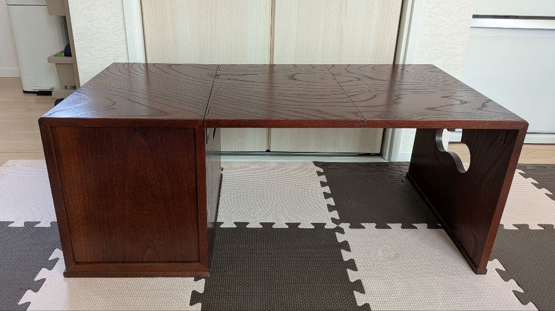木製 折り畳み座机 文机 アンティーク家具