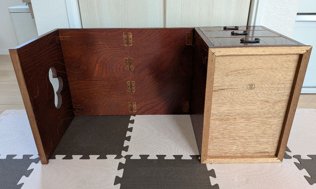 木製 折り畳み座机 文机 アンティーク家具