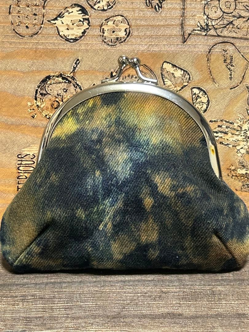 コラボ‼️さゆり染めがま口ちゃん小　No.798