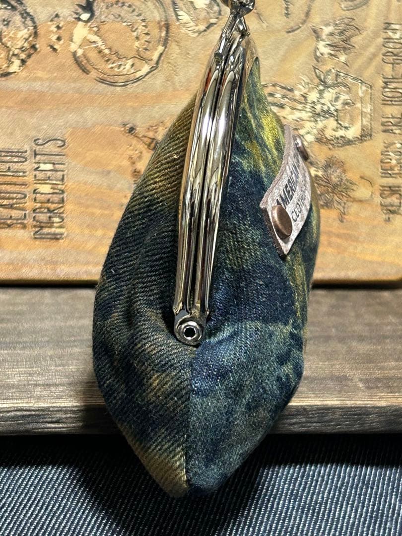 コラボ‼️さゆり染めがま口ちゃん小　No.798