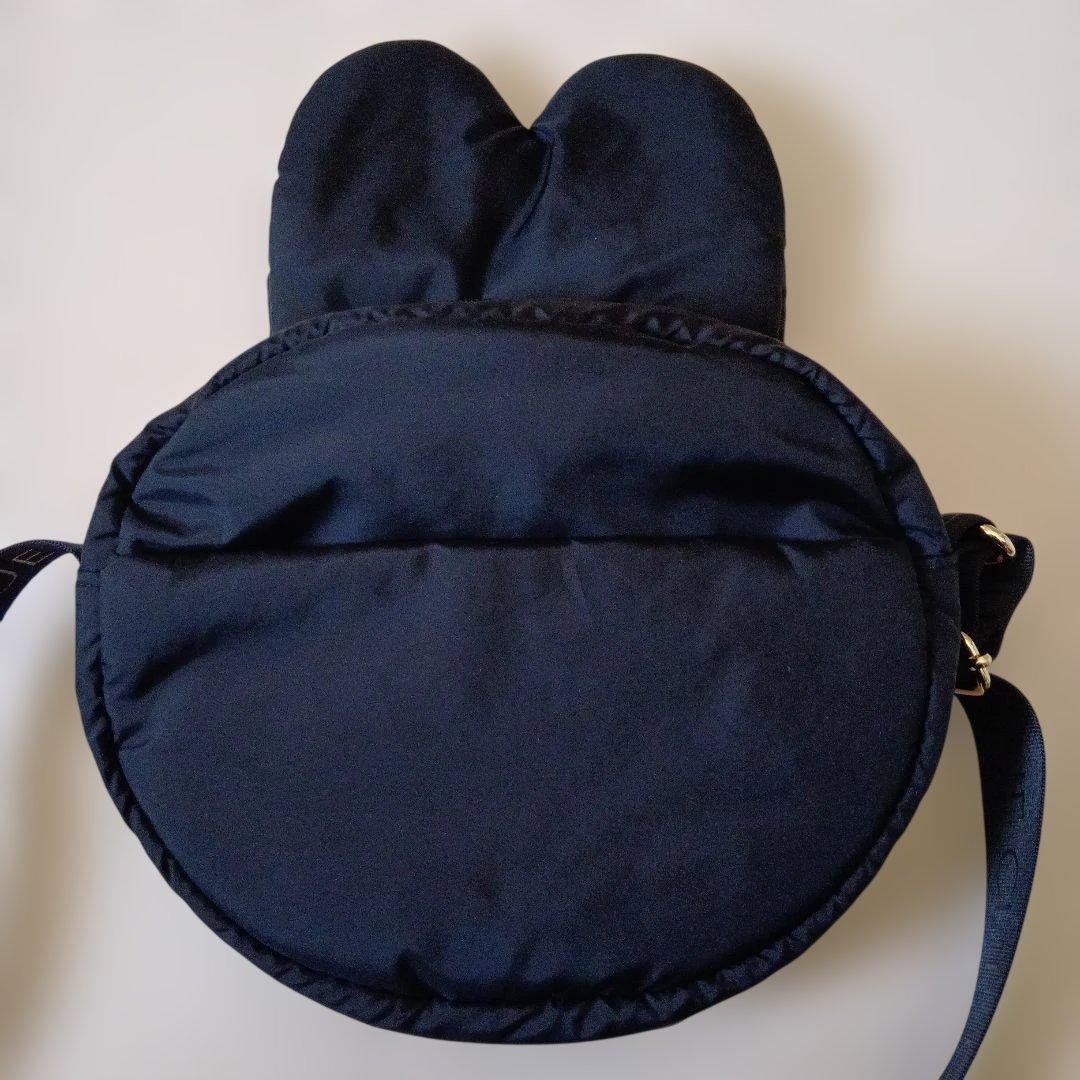 新品　miffy　OPAQUE.CLIP　フェイス型ショルダーバッグ　黒ミッフィ