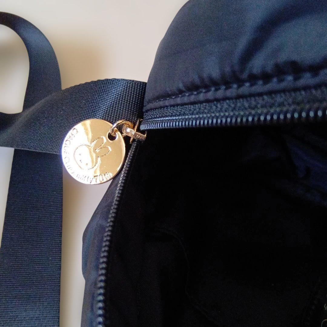 新品　miffy　OPAQUE.CLIP　フェイス型ショルダーバッグ　黒ミッフィ