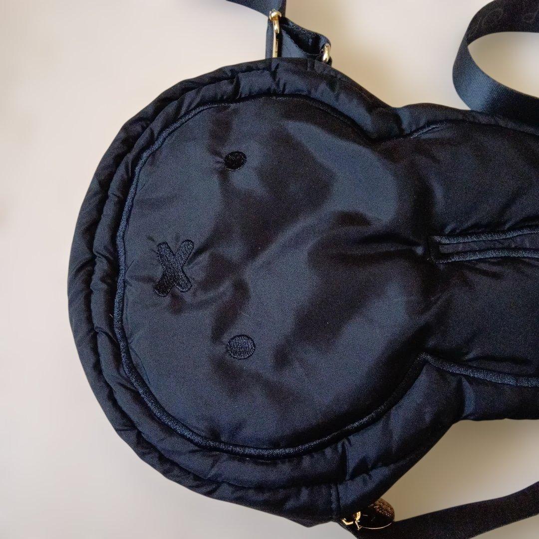 新品　miffy　OPAQUE.CLIP　フェイス型ショルダーバッグ　黒ミッフィ